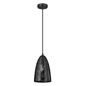 Černé závěsné svítidlo s kovovým stínidlem ø 20 cm Bene – Candellux Lighting