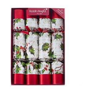 Sada 8 vánočních crackerů Robin Reed Bow & Berries