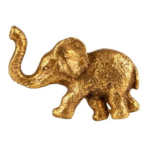 Cínová úchytka na šuplík ve zlaté barvě Sass & Belle Elephant
