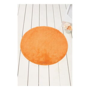 Oranžová koupelnová předložka Colors of Cap, ⌀ 90 cm