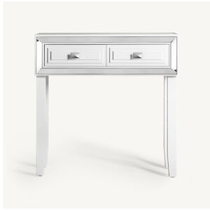 Konzolový stolek v bílo-stříbrné barvě 30x78 cm Noelia – Burkina