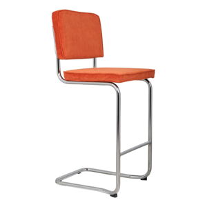 Oranžová barová židle Zuiver Ridge Kink Rib