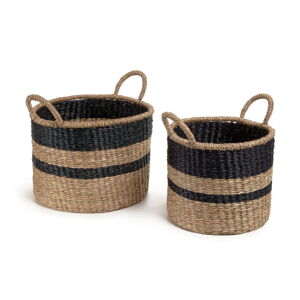 Košíky z mořské trávy v sadě 2 ks Nydia – Kave Home
