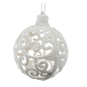 Stříbrná závěsná vánoční dekorace Dakls