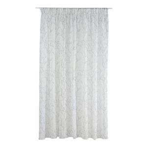 Bílo-šedá záclona 300x260 cm Balada – Mendola Fabrics