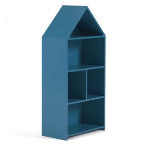 Modrá dětská knihovna Kave Home Celeste, 50 x 105 cm