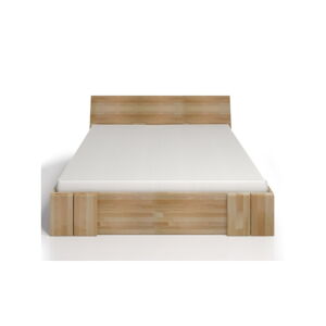 Dvoulůžková postel z bukového dřeva se zásuvkou SKANDICA Vestre Maxi, 200 x 200 cm