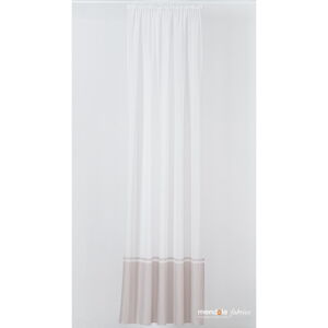 Růžovo-bílá záclona 300x260 cm Sanova – Mendola Fabrics