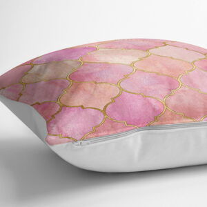 Povlak na polštář s příměsí bavlny Minimalist Cushion Covers Pinky Orient, 70 x 70 cm