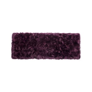 Fialový koberec z ovčí vlny Royal Dream Zealand Long, 70 x 190 cm
