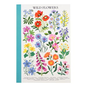 Zápisník 60 stránek formát A5 Wild Flowers – Rex London