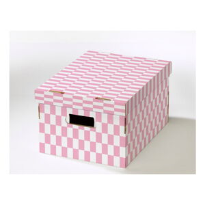 Sada 2 krabic s víkem z vlnité lepenky Compactor Teddy, 40 x 31 x 21 cm