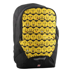 Černo-žlutý školní batoh LEGO® Minifigures Heads