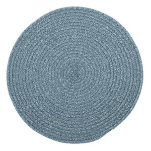 Modré prostírání s příměsí bavlny Tiseco Home Studio, ø 38 cm