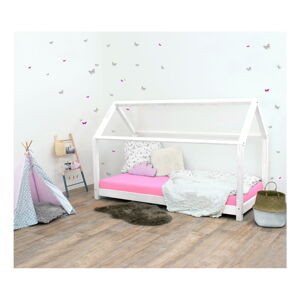 Bílá dětská postel bez bočnic ze smrkového dřeva Benlemi Tery, 80 x 160 cm