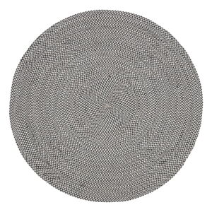 Šedý koberec z recyklovaného plastu Kave Home Rodhe, ø 150 cm