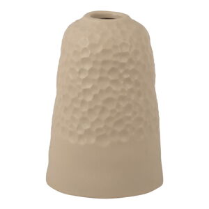 Béžová keramická váza PT LIVING Carve, výška 18,5 cm