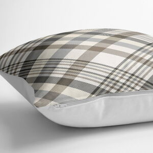Povlak na polštář s příměsí bavlny Minimalist Cushion Covers Checkered, 70 x 70 cm