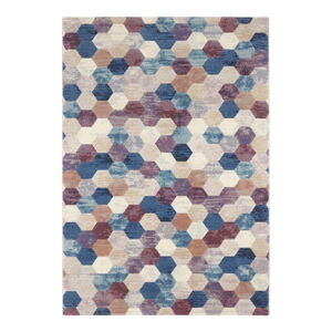 Modro-fialový koberec Elle Decor Arty Manosque, 120 x 170 cm