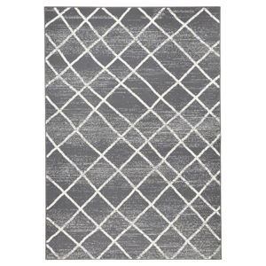 Tmavě šedý koberec Zala Living Rhombe, 70 x 140 cm