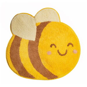 Oranžový dětský bavlněný koberec Sass & Belle Bee Happy, 55,5 x 57 cm