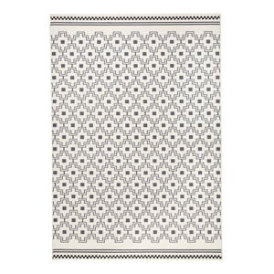 Bílo-černý koberec Zala Living Cubic, 70 x 140 cm