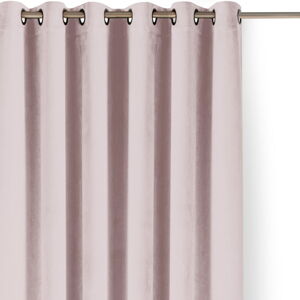 Světle růžový sametový dimout závěs 140x270 cm Velto – Filumi