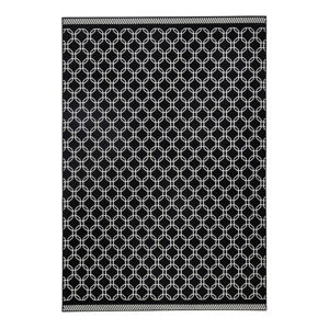 Černý koberec Zala Living Chain, 70 x 140 cm