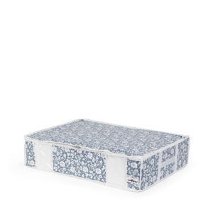 Modrý vakuový úložný box na oblečení pod postel Compactor Signature Vicky 3D Vacuum Bag, 145 l