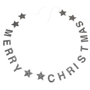 Vánoční girlanda s nápisem Rex London Silver Stars