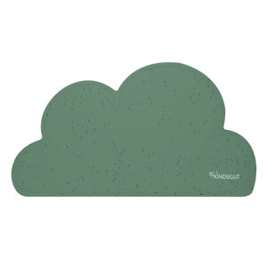 Tmavě zelené silikonové prostírání Kindsgut Cloud, 49 x 27 cm