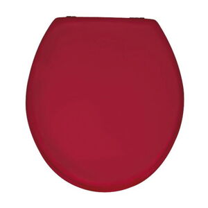 Leskle červené WC sedátko Wenko Prima, 41 x 38 cm