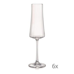 Sada 6 sklenic na šampaňské Crystalex Xtra, 210 ml