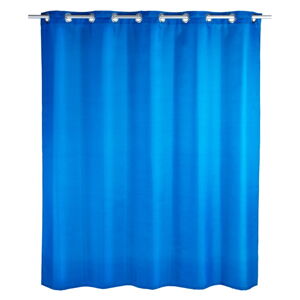 Modrý sprchový závěs Wenko Comfort Flex, 180 x 200 cm