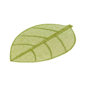 Zelené prostírání ve tvaru listu Unimasa, 50 x 33 cm