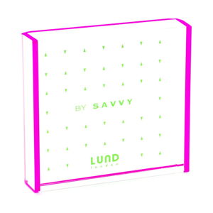 Rámeček na fotografie s růžovými hranami Lund London Flash Tidy, 8,3 x 7,7 cm