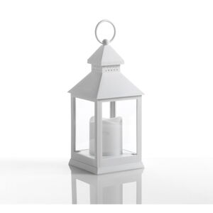 Malá bílá dekorativní LED lucerna vhodná do exteriéru Tomasucci Lante