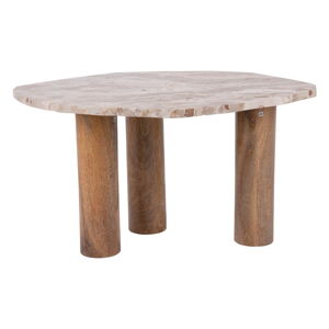 Odkládací stolek s deskou v dekoru mramoru 50x75 cm Organic   – Leitmotiv