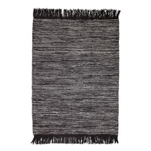 Tmavě šedý vlněný koberec Bloomingville Rust, 140 x 200 cm