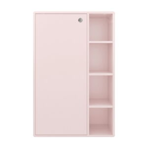 Růžová vysoká závěsná koupelnová skříňka 66x100 cm Color Bath – Tom Tailor