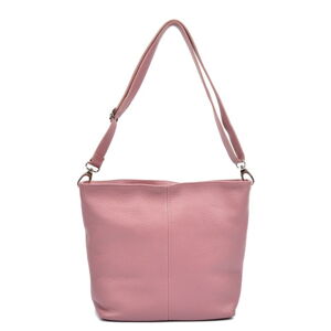 Růžová kožená kabelka Luisa Vannini Gratia