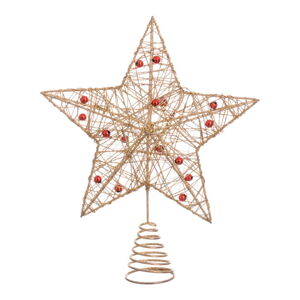 Hvězda na stromeček ve zlaté barvě Unimasa Star