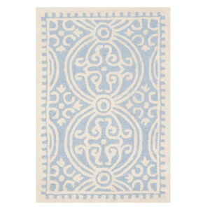 Vlněný koberec Safavieh Marina Blue, 152 x 91 cm