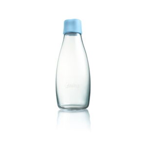 Pastelově modrá skleněná lahev ReTap s doživotní zárukou, 500 ml