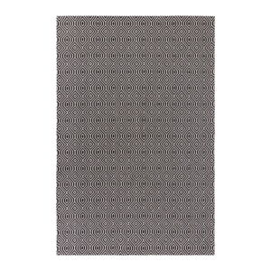 Černý bavlněný koberec Flair Rugs Pappel, 153 x 230 cm