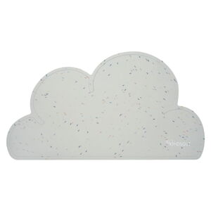 Šedé silikonové prostírání Kindsgut Cloud Confetti, 49 x 27 cm