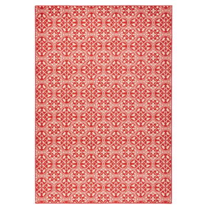 Červený běhoun Hanse Home Gloria Pattern, 80 x 300 cm