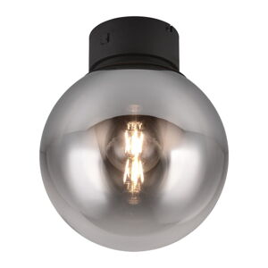 Černé LED stropní svítidlo se skleněným stínidlem ø 30 cm Cipallone – CINQUE