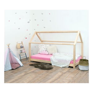 Přírodní dětská postel bez bočnic ze smrkového dřeva Benlemi Tery, 80 x 160 cm