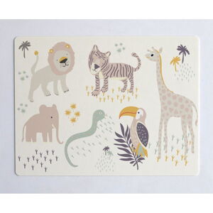 Béžová podložka na stůl The Wild Hug Africa, 55 x 35 cm